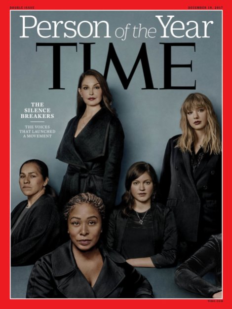 This year, Time Magazine named it’s ‘2017 Person Of The Year’ as the ladies it refers to as “The Silence Breakers.” This Publications salutes these women for their bravery and boldness. See the Time Magzine full story at http://time.com/time-person-of-the-year-2017-silence-breakers/